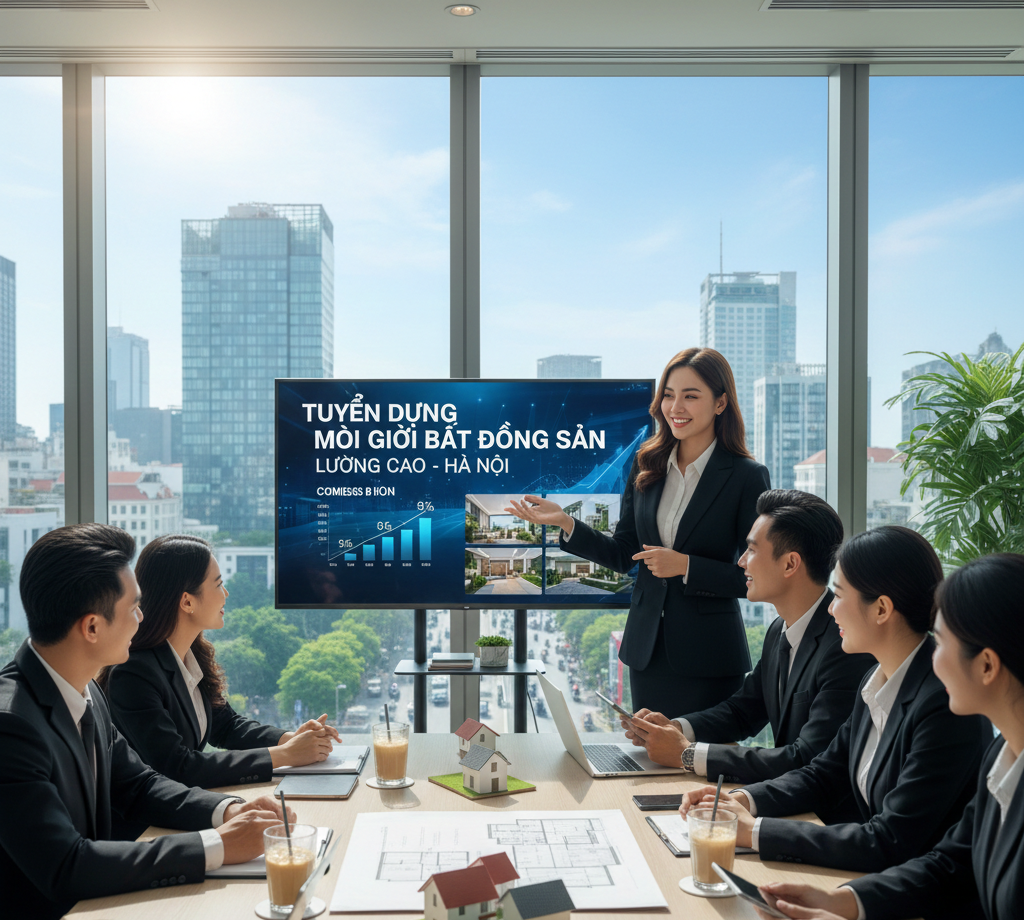 Tuyển dụng môi giới bất động sản lương cao