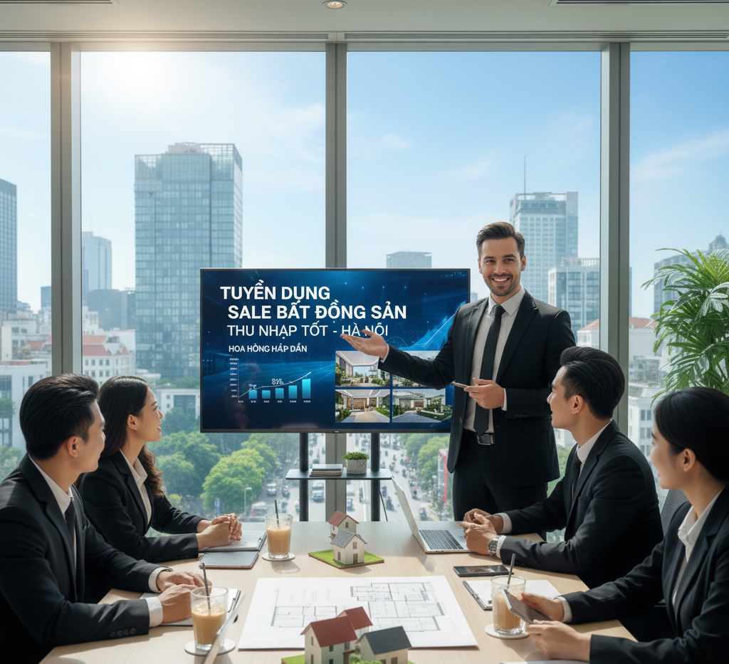 Tuyển dụng sale bất động sản thu nhập tốt