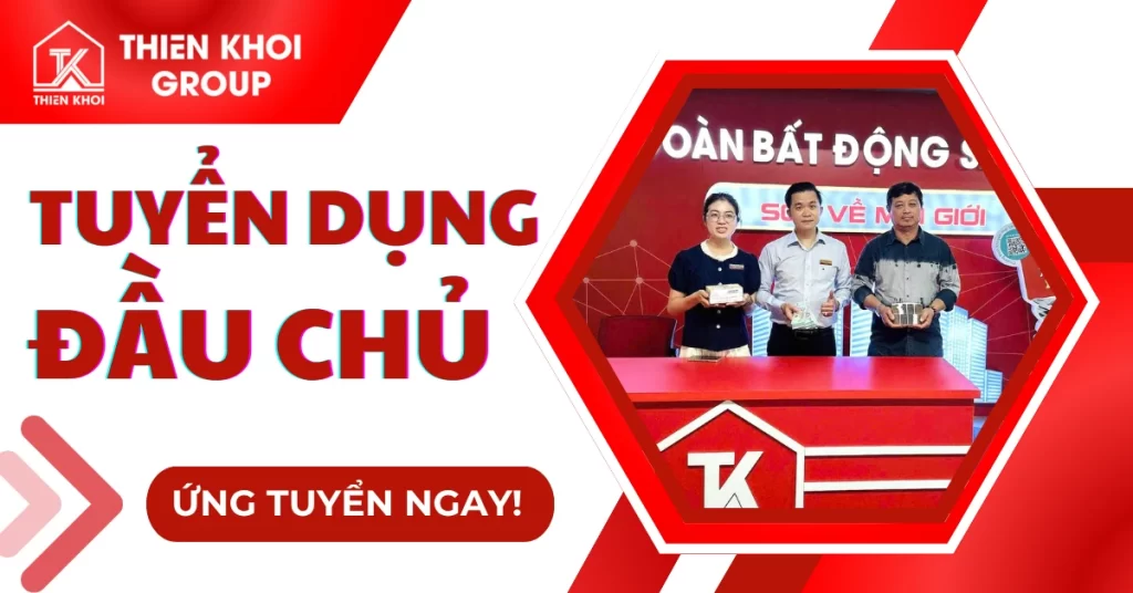 Tuyển dụng Thiên Khôi đào tạo bài bản